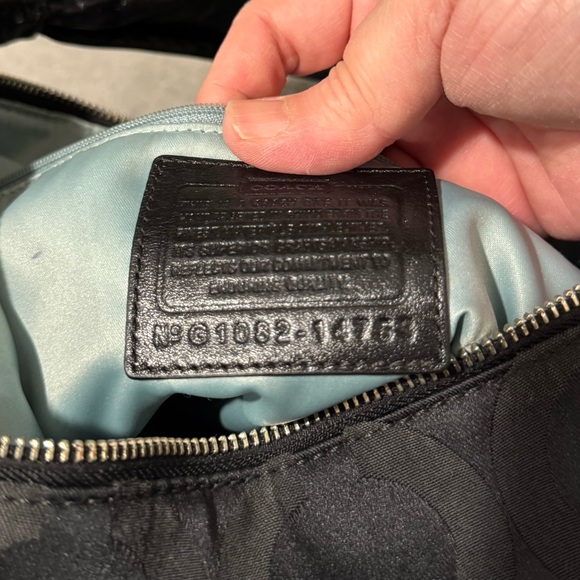 Coach Kristin Op Art Sateen Satchel Purse! GUC!! - Picture 11 of 13